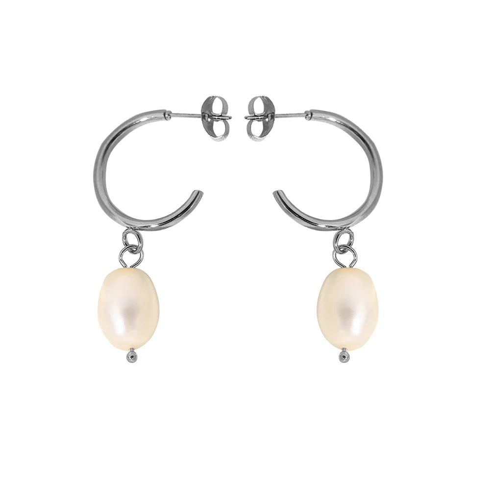 Athena Gold Pear Earrings