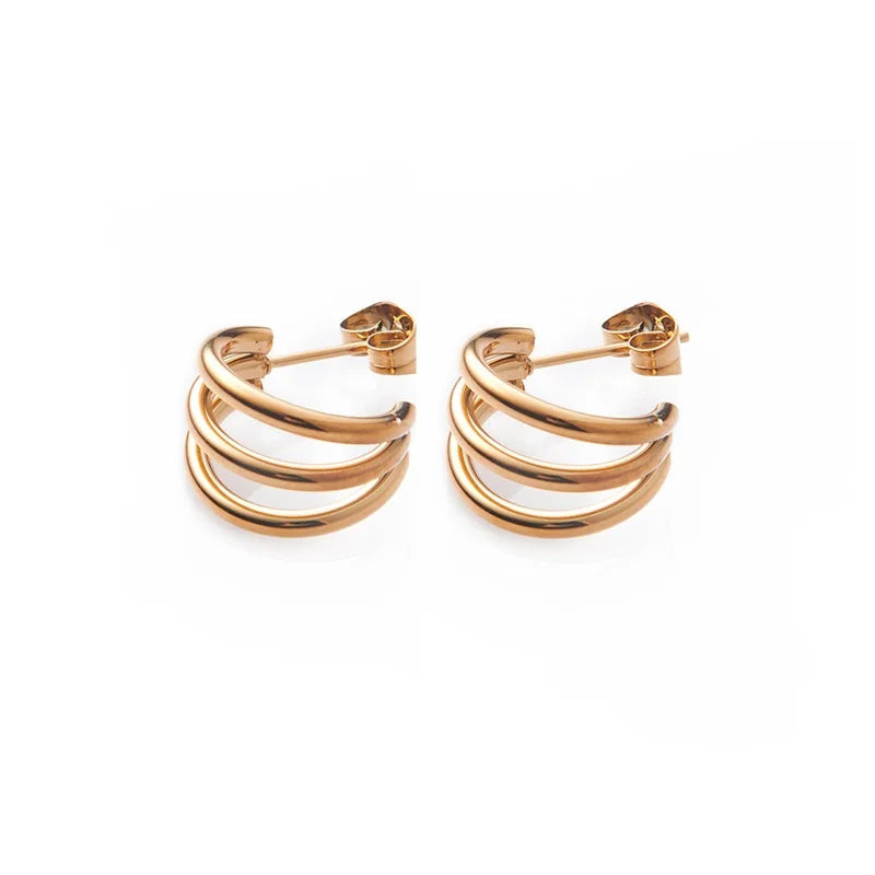 Vera Triple Hoop Earrings