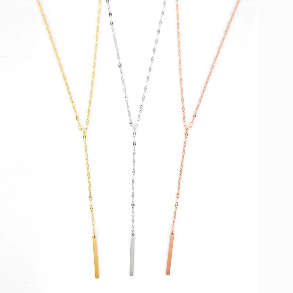 Aria Bamboo Link Necklace