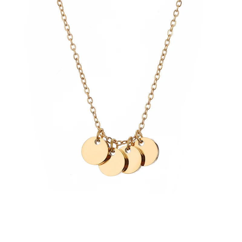 Leona Disc Choker Necklace