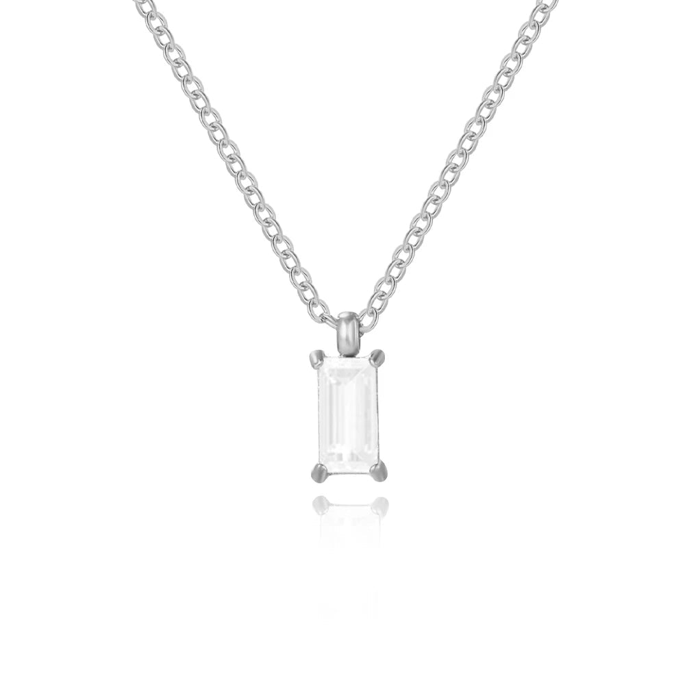 Mira shimmer zircon necklace