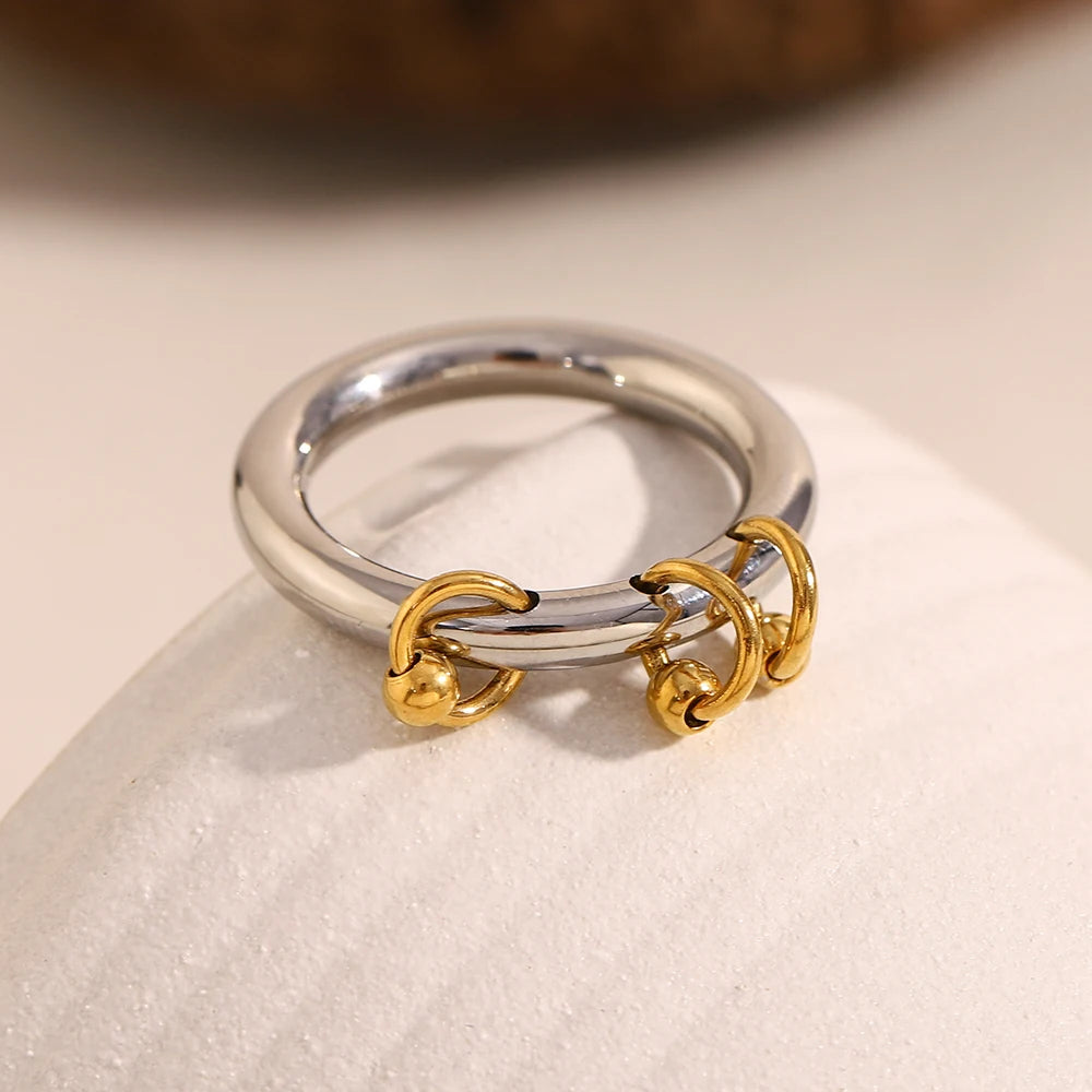 Esther Bold Dual-Tone Ring