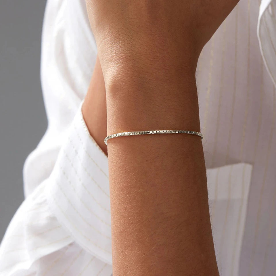 Chloe Box Chain Bracelet