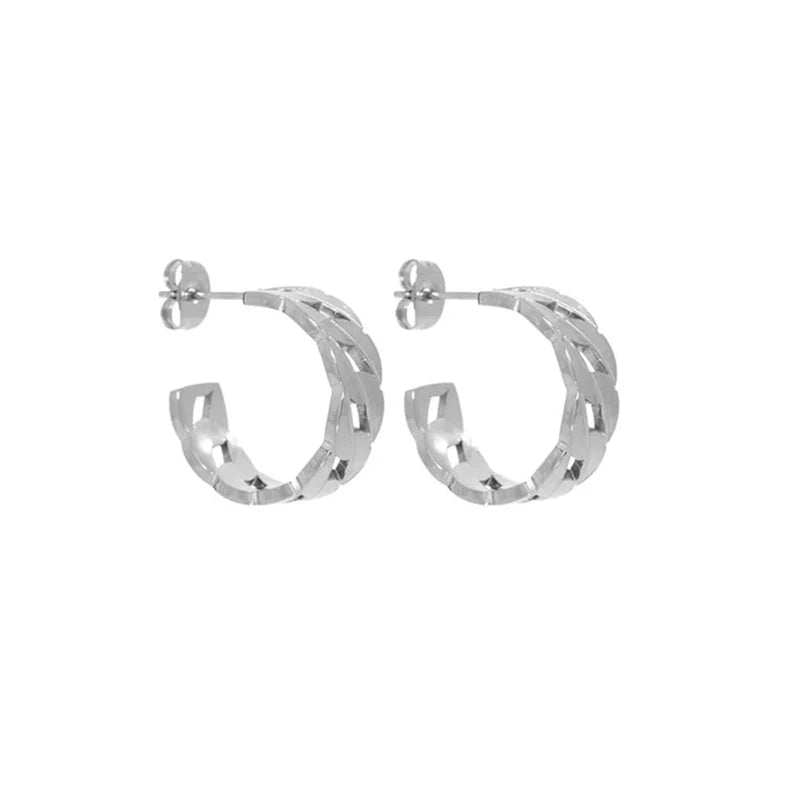 Isla Korean Hoop Earrings