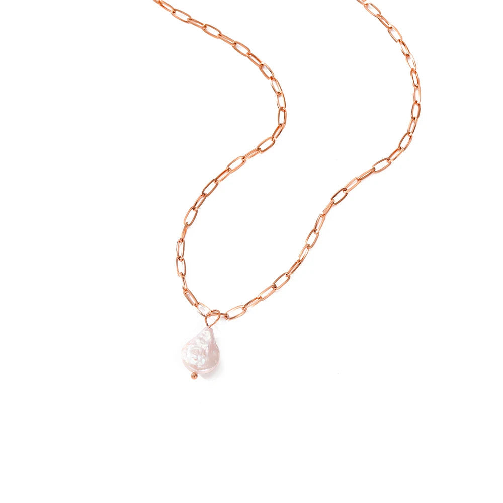 Selene Drop Charm Necklace