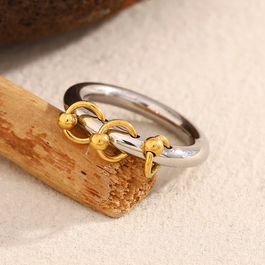 Esther Bold Dual-Tone Ring