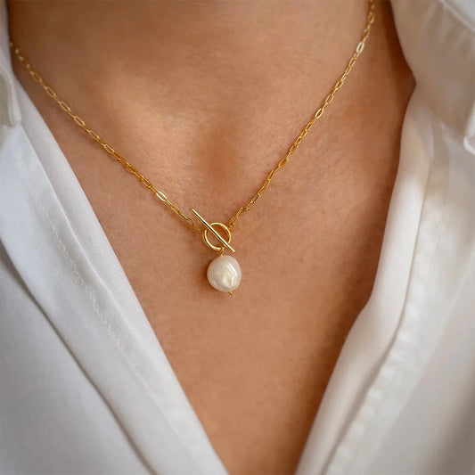 Seraphina Gold Pearl Chain