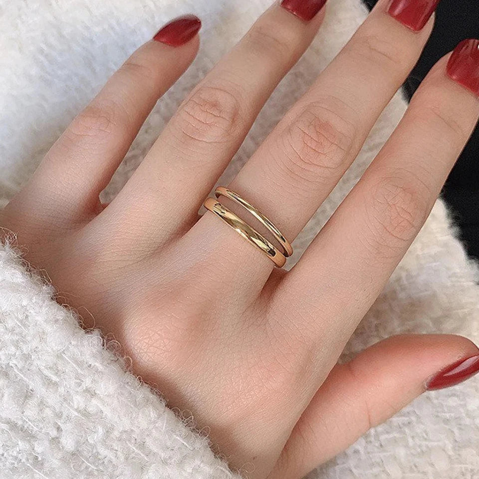 Dual Layer Open Ring