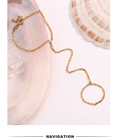 Isabella Chain Ring Bracelet