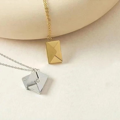 Zoey Envelope Pendant Necklace