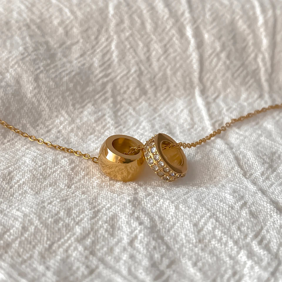Emily Crystal Ring Necklace
