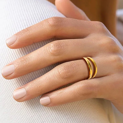 Dual Layer Open Ring