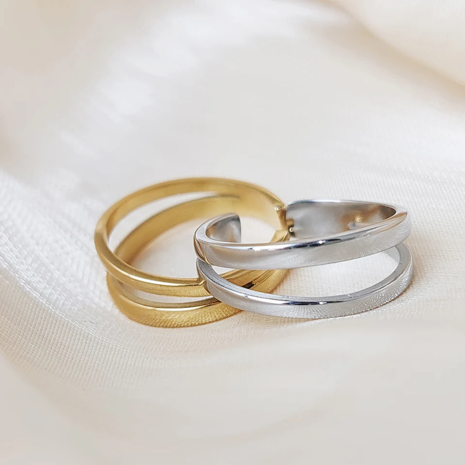Dual Layer Open Ring