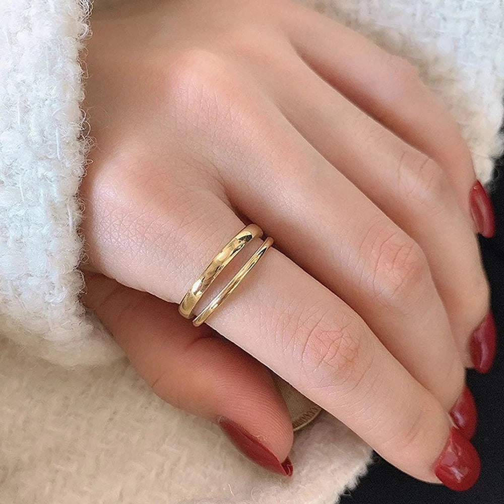 Dual Layer Open Ring