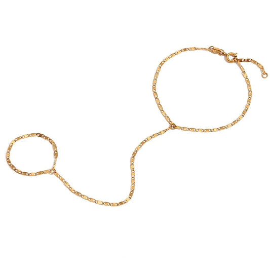 Isabella Chain Ring Bracelet