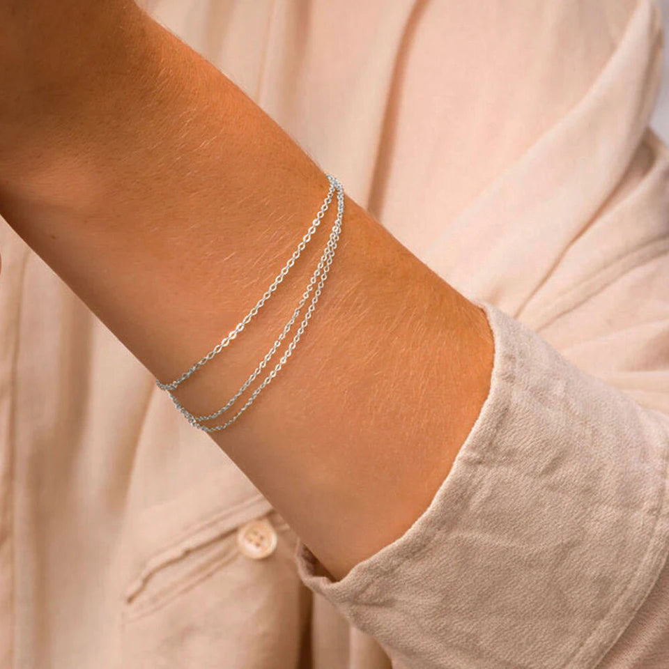 Penelope Layered Chain Bracelet