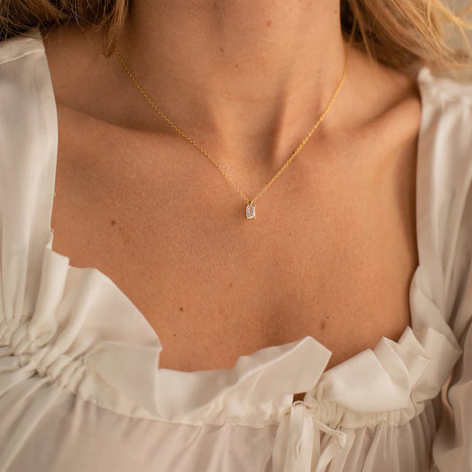 Mira shimmer zircon necklace