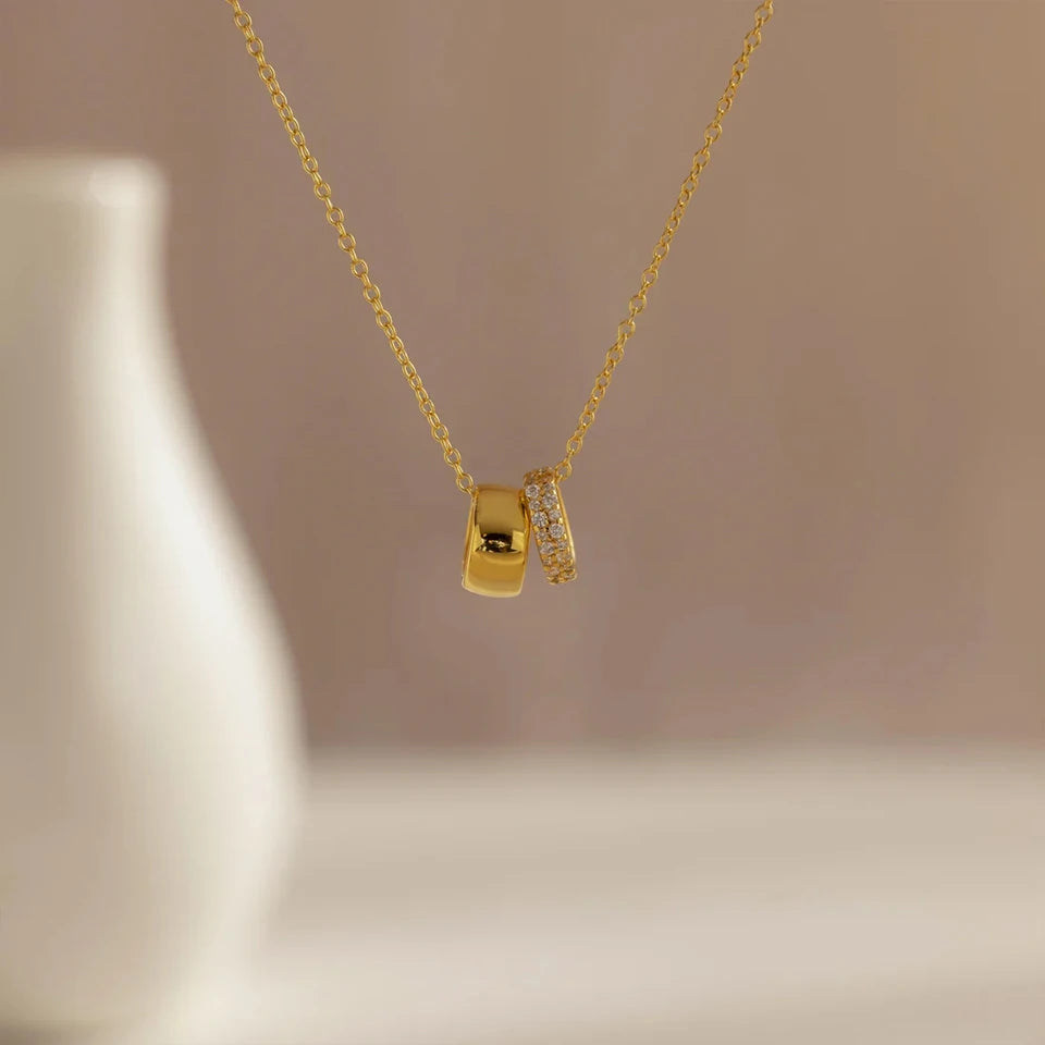 Emily Crystal Ring Necklace