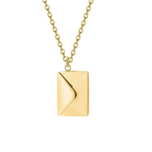 Zoey Envelope Pendant Necklace