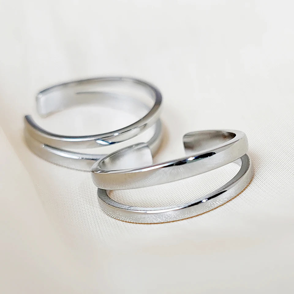 Dual Layer Open Ring