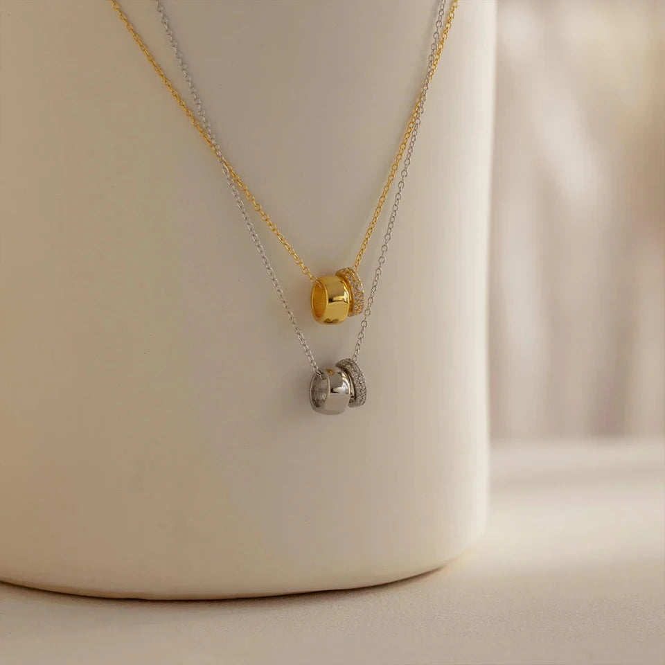 Emily Crystal Ring Necklace