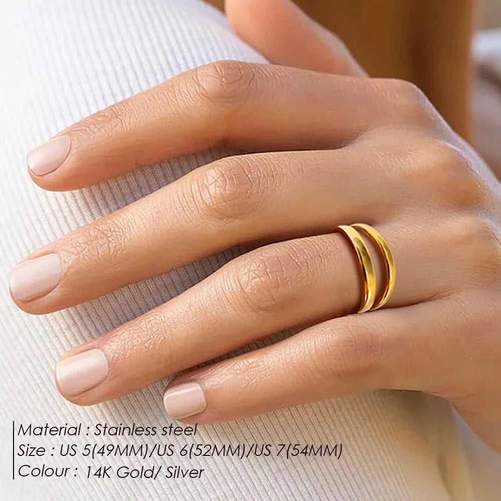 Dual Layer Open Ring