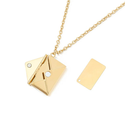 Zoey Envelope Pendant Necklace