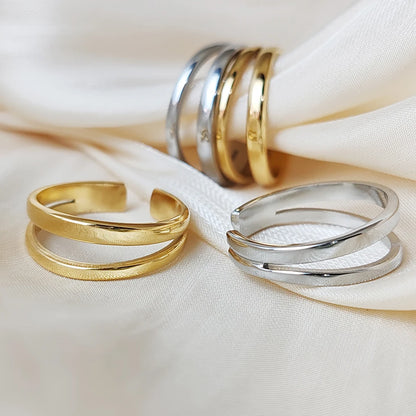 Dual Layer Open Ring