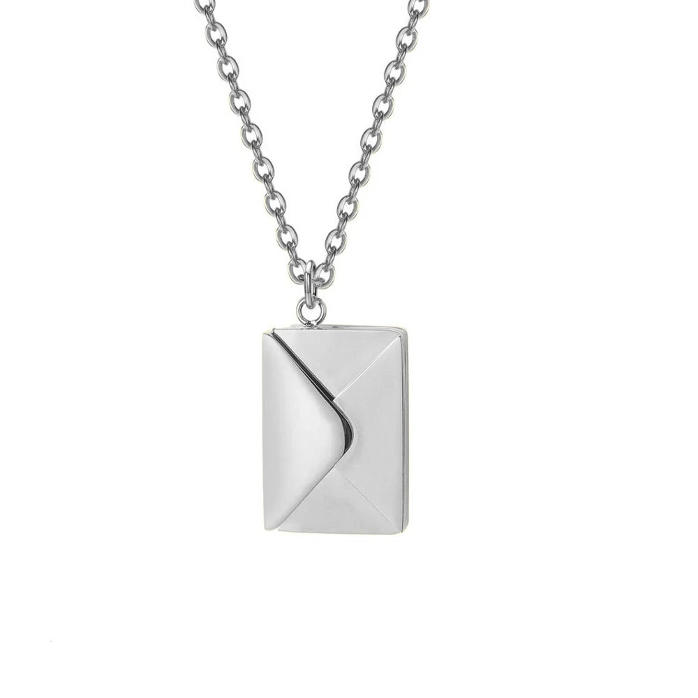 Zoey Envelope Pendant Necklace
